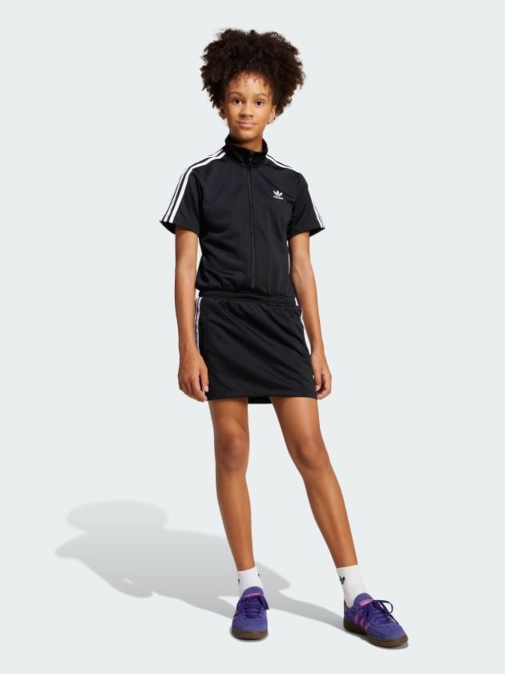 NWT Adidas Girls Firebird‎ Dress Black size Large